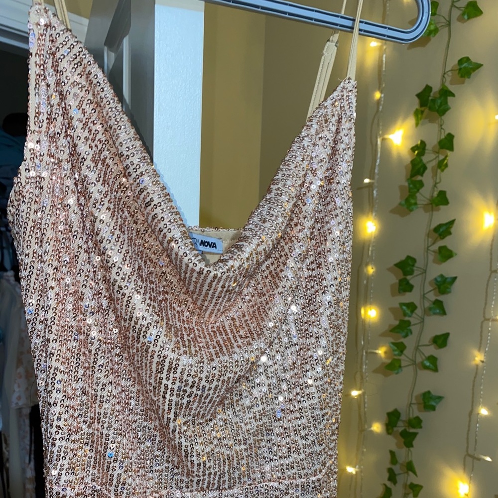 midi sequin dress